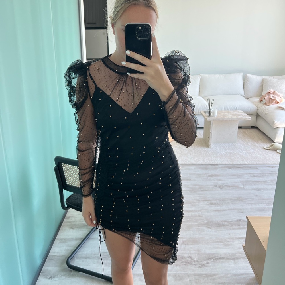 For love & lemons black dress